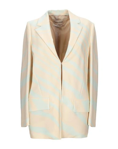 Shop Roberto Cavalli Suit Jackets In Beige