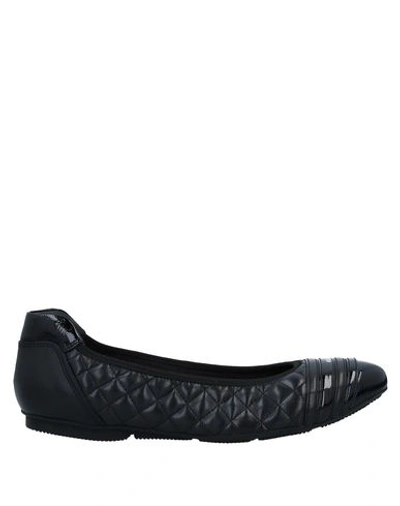 Shop Hogan Woman Ballet Flats Black Size 6 Soft Leather