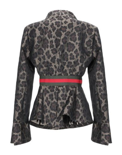 Shop Bazar Deluxe Woman Suit Jacket Dove Grey Size 8 Polyester
