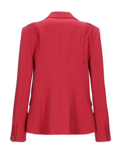 Shop Moschino Suit Jackets In Red