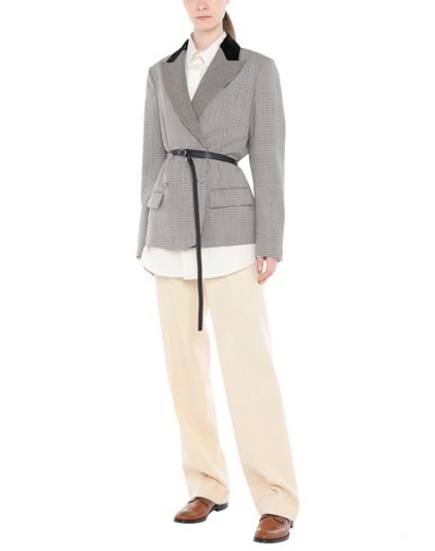 Shop Roberto Cavalli Woman Blazer Beige Size 10 Wool, Viscose, Polyester
