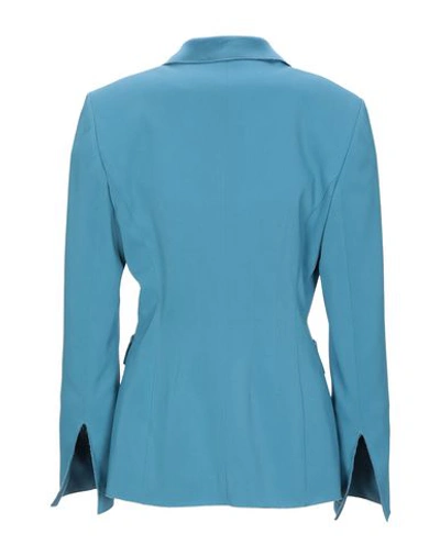 Shop Versace Sartorial Jacket In Azure
