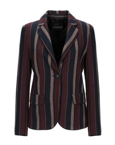 Shop Ottod'ame Suit Jackets In Maroon