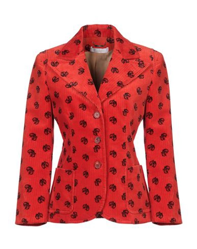 Shop Chloé Sartorial Jacket In Red