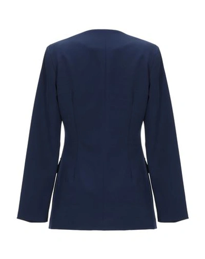 Shop Mangano Suit Jackets In Dark Blue