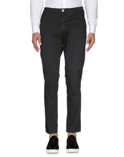 Aglini Man Pants Black Size 30 Cotton, Elastane In Black