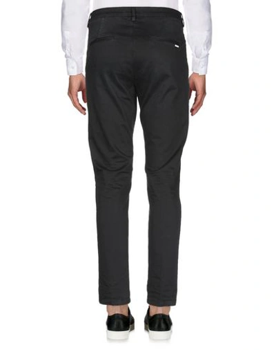 Aglini Man Pants Black Size 30 Cotton, Elastane In Black