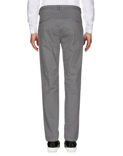 Shop Aglini Man Pants Grey Size 38 Cotton, Elastane