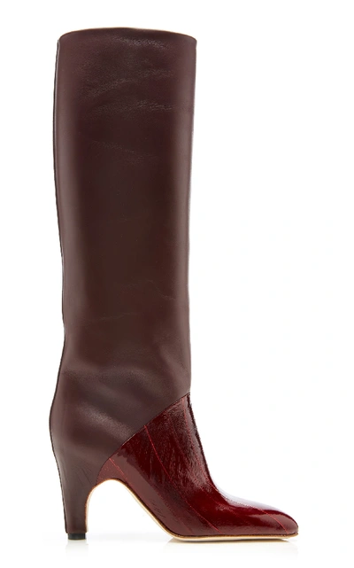 Shop Gabriela Hearst Rimbaud Leather Boots In Brown