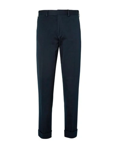 Shop Dries Van Noten Casual Pants In Dark Blue