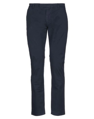 Shop Brian Dales Man Pants Midnight Blue Size 29 Cotton, Elastane