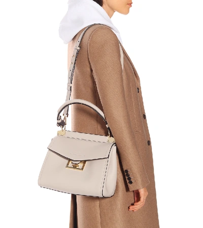 Shop Givenchy Mystic Small Leather Shoulder Bag In White