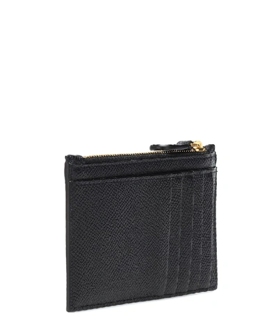 Shop Balenciaga Ville Long Leather Card Holder In Black