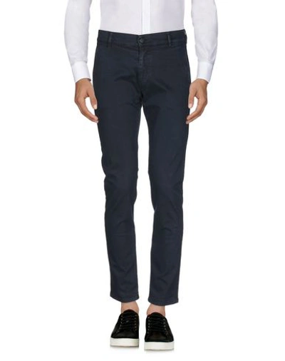 Shop Grey Daniele Alessandrini Man Pants Midnight Blue Size 32 Cotton, Elastane