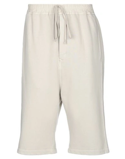 Shop Rick Owens Drkshdw Shorts & Bermuda In Light Grey