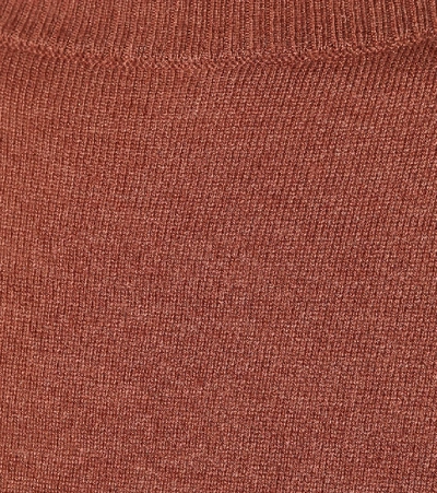 Shop Max Mara Osteo Silk And Cashmere Sweater In Red