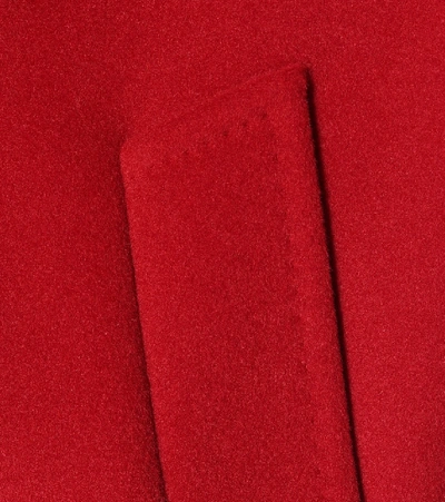 Shop Max Mara Madame Wool And Cashmere Coat In Red