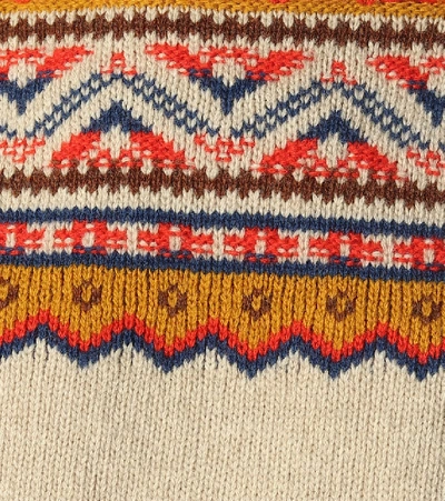 Shop Golden Goose Momo Fair Isle Merino Wool Sweater In Multicoloured