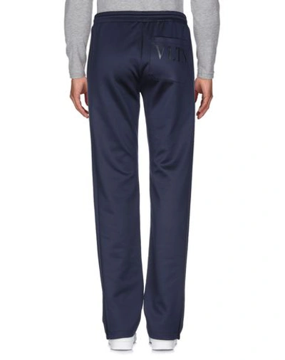 Shop Valentino Garavani Man Pants Midnight Blue Size S Polyamide, Cotton