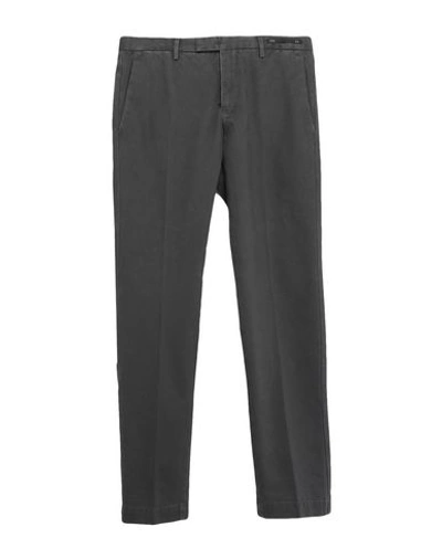 Shop Pt01 Pt Torino Man Pants Lead Size 38 Cotton, Elastane In Grey