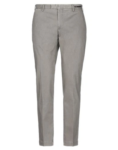 Shop Pt01 Pt Torino Man Pants Grey Size 42 Cotton, Elastane