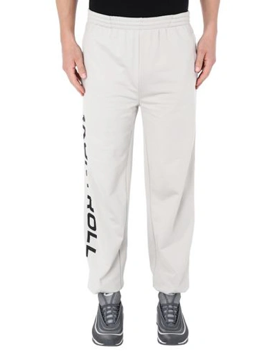 Shop Kappa Kontroll Kontroll Pant Print Man Pants Light Grey Size Xl Polyester