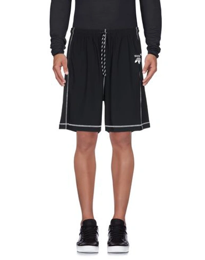 Shop Adidas Originals By Alexander Wang Shorts & Bermuda In Black