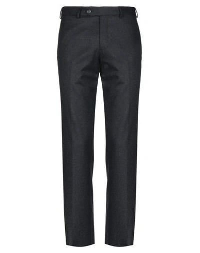 Shop Luigi Bianchi Mantova Man Pants Steel Grey Size 42 Wool