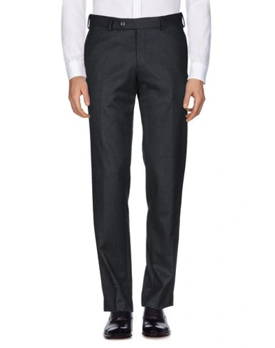 Shop Luigi Bianchi Mantova Man Pants Steel Grey Size 42 Wool