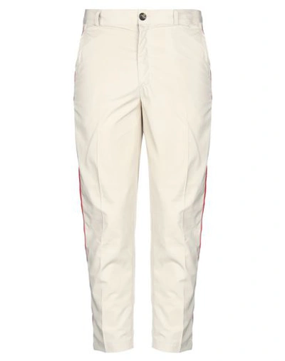 Shop Andrea Crews Casual Pants In Beige