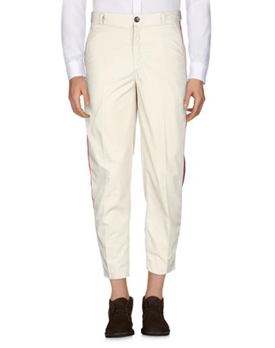 Shop Andrea Crews Casual Pants In Beige