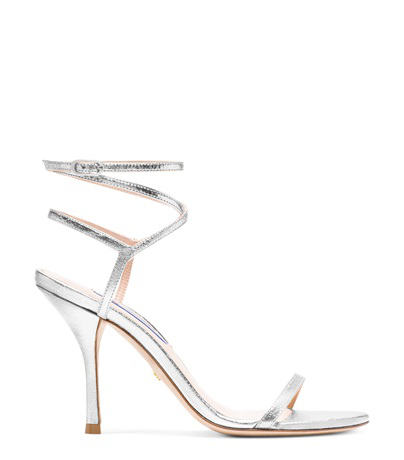 stuart weitzman metallic sandals