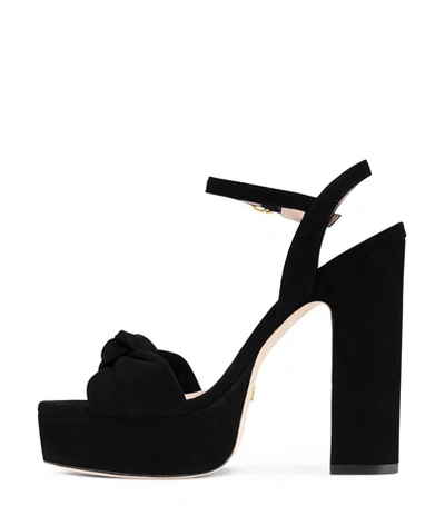 Shop Stuart Weitzman Mirri 140 In Black Suede