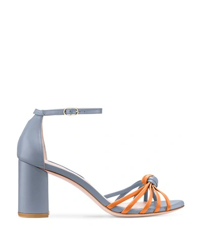 Shop Stuart Weitzman The Sutton Sandal In Dovetail And Saint Tropez Tan Leather