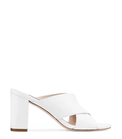 Shop Stuart Weitzman The Galene In Cream Leather