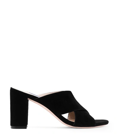 Shop Stuart Weitzman The Galene In Black Suede