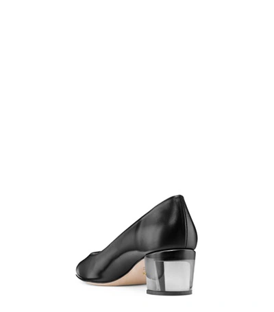 Shop Stuart Weitzman Carole 50 In Black Leather