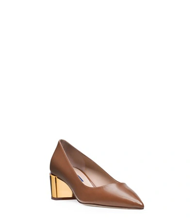 Shop Stuart Weitzman Carole 50 In Cappuccino Brown Leather
