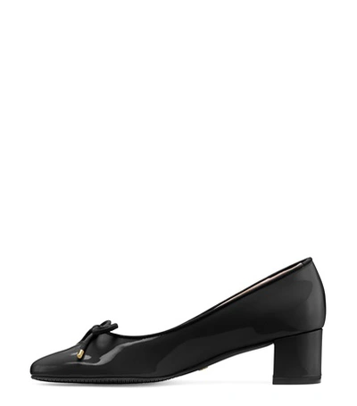 Shop Stuart Weitzman Gabby 45 In Black Patent Leather