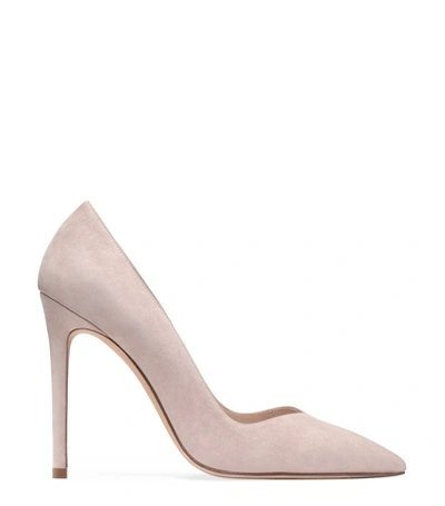 Shop Stuart Weitzman The Anny 70 Pump In Dolce Taupe Suede