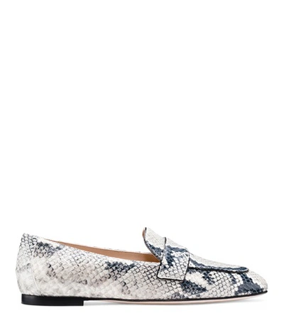 Shop Stuart Weitzman Payson In Black And White Python Printed Leather