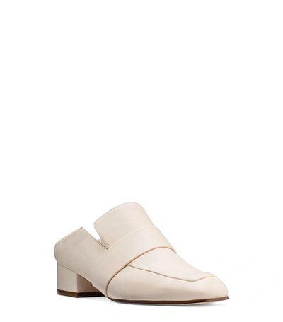 Shop Stuart Weitzman The Wylie Pyramid Flat In Bisque Beige Nappa Leather