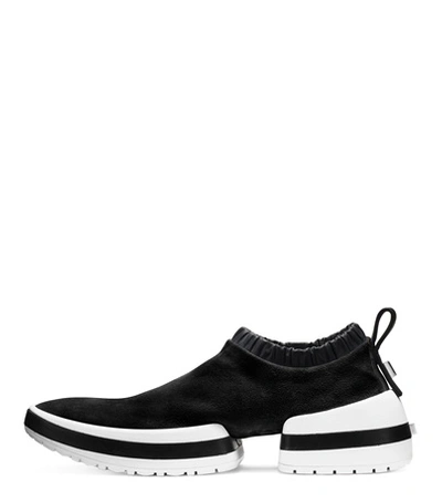 Shop Stuart Weitzman The Sw-612 Sneaker In Black Suede