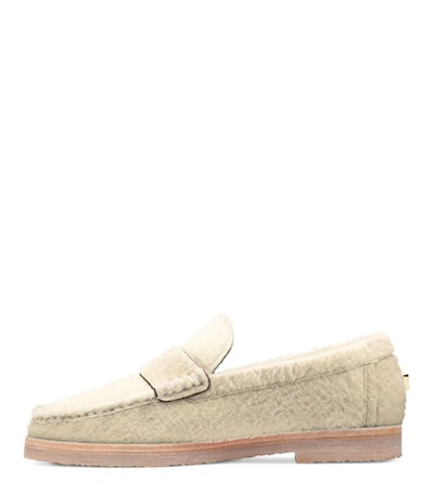 Shop Stuart Weitzman The Bromley In Cream Shearling