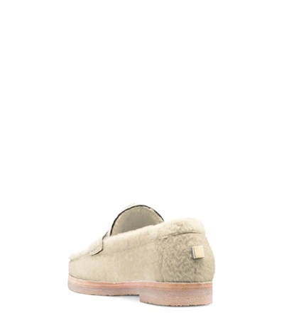 Shop Stuart Weitzman The Bromley In Cream Shearling