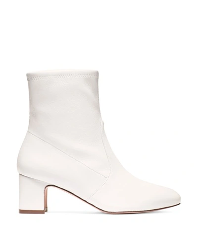 Shop Stuart Weitzman Niki 60 In Cream Stretch Nappa Leather