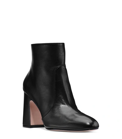 Shop Stuart Weitzman The Nell Bootie In Black Nappa Leather