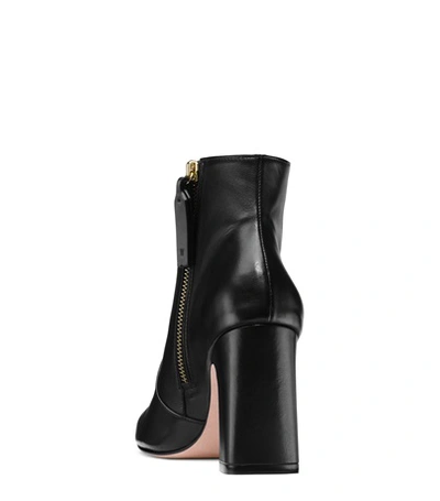 Shop Stuart Weitzman The Nell Bootie In Black Nappa Leather