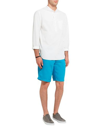 Shop Barena Venezia Shorts & Bermuda In Turquoise