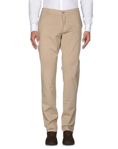 Shop Grey Daniele Alessandrini Man Pants Khaki Size 29 Cotton, Elastane In Beige